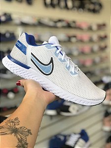 Nike React Branco e Azul