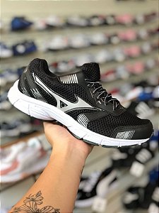 Mizuno Jet Preto e Prata