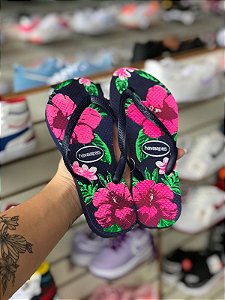 Chinelo Flores Rosa