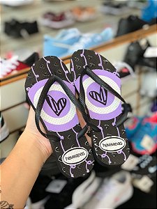 Chinelo de Coração Preto