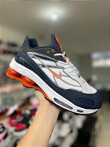 NK Supreme Refletivo Branco/Marinho/Laranja
