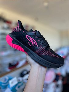 Tênis Olimp Preto e Rosa