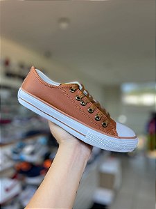 All Star Couro Caramelo