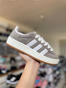 Adid Campus Premium Cinza e Branco