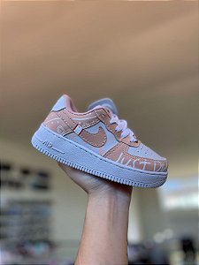 NK Just Do It Infantil-Rosê e Branco