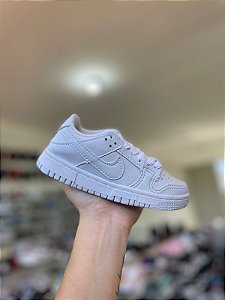 NK Dunk Low Infantil-Branco