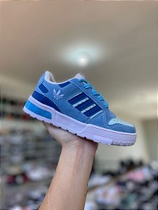 Adid Fórum Infantil-Azul e Branco