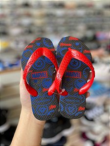 Chinelo Infantil Marvel-Preto e Vermelho
