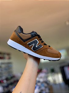 New Balance 574-Marrom e Preto