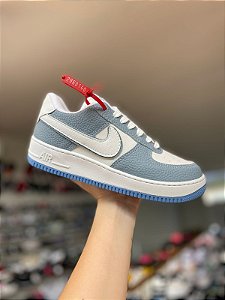 NK Air Force Premium Textura-Branco e Azul