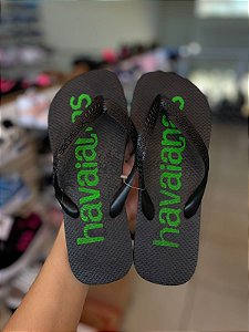 Chinelo Havai-Escrita Verde