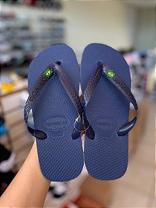 Chinelo Havai Brasil-Azul Marinho
