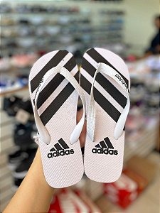 Chinelo Havai Adid-Branco e Preto