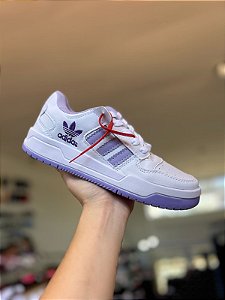 Adidas Fórum Premium-Branco e Lilás