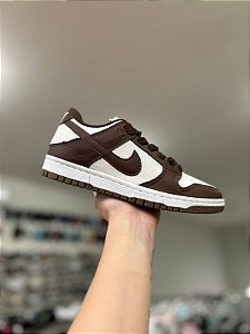 NK Dunk Low Pro Premium- Marrom e Branco