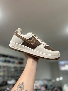 NK Air Force Importado- Creme Textura e Marrom