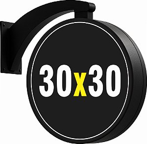 LUMINOSO PERSONALIZADO DUPLA FACE 30CM