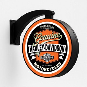 Luminoso Dupla Face Harley Davidson