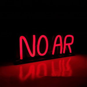 Luminoso No Ar Neon 26cm Estudio De Gravação On Ar Bivolt