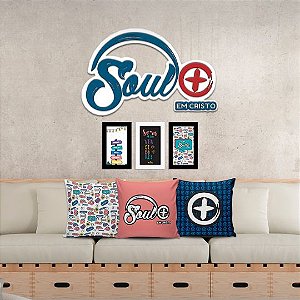 Kit - Logo Soul+em Cristo + 3 Quadros + 3 Almofadas - IASD