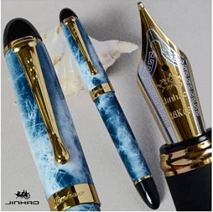 Caneta Tinteiro Jinhao X450 - Blue Stone