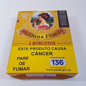 Charuto Dona Flor Robusto Claro - Petaca com 5