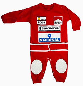 Macacão De Bebê Senna Fórmula 1