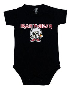 Body De Bebe Temático Mesversario ( Iron Maiden )