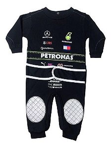 Macacão De Bebê Mesversario Mercedes  Fórmula 1