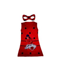 FANTASIA VESTIDO INFANTIL MENINA LADYBUG