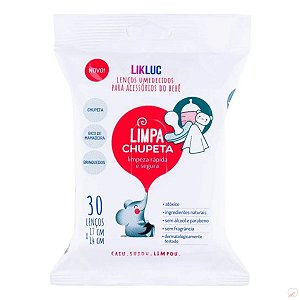 Lenços Higienizadores Limpa Chupeta Pacote Com 30 Original