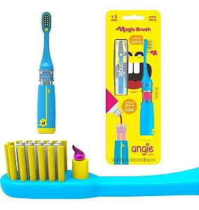 Escova de Dente Infantil C/reservatório Magic Brush Nova