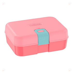 Bento Box Coral Lancheira Infantil Escolar Kit Lanche Thermos