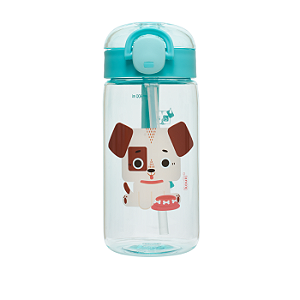 Garrafa Infantil Tritan Com Canudo Silicone Antivazamento