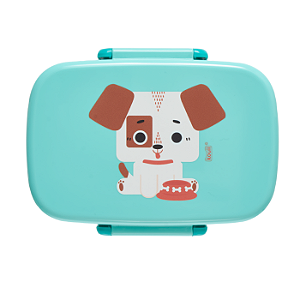 Bento Box Infantil com Kit Talher Lancheira Escolar Marmita