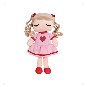 Mini Boneca de Pano Tica 20cm Brinquedo Crianças e Decoração
