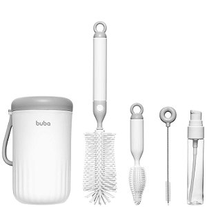 Kit Limpeza Mamadeira Buba Portátil com Estojo