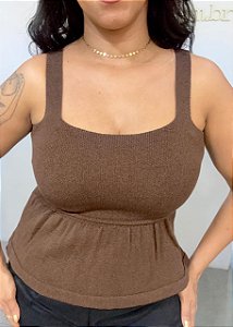 Blusa peplum modal