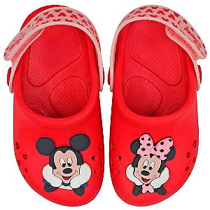 Clog Baby Mickey e Minnie - Vermelha