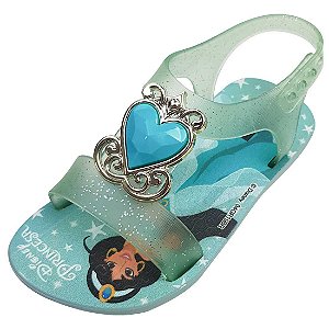 Sandália Baby Disney Princesa - Verde Água