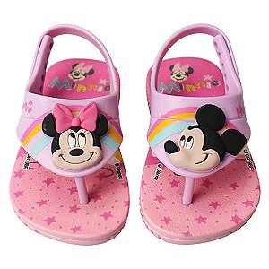Sandália Baby Disney Cute Fun - Rosa Bebê