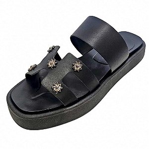 Sandália Plataforma H Sol Onix - Preta