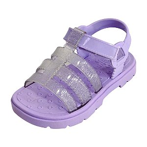 Sandália Jully Infantil Glitter - Lilás