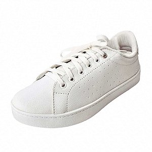 Tênis Branco Cadarço Dots - Branco