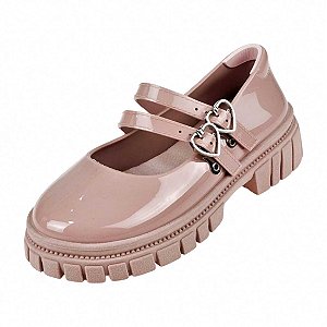 Sapato Boneca Mary Jane Tratorado - Nude Rosé