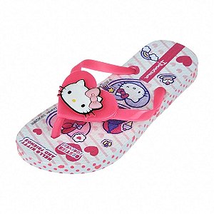 Chinelo Infantil Ipanema Hello Kit - Branco e Pink