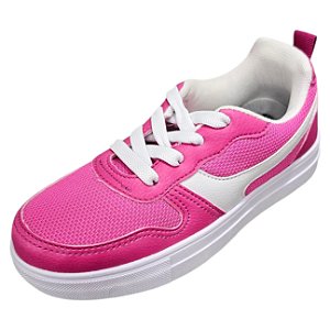 Tênis Infantil em Tecido - Pink e Branco