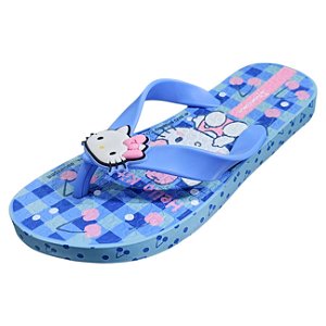 Chinelo Ipanema Infantil Hello Kitty Funny - Azul e Branco