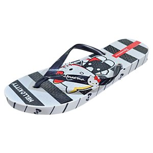 Chinelo Ipanema Hello Kitty and Friends - Branco e Preto