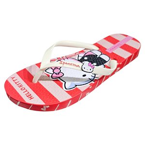 Chinelo Ipanema Hello Kitty and Friends - Vermelho e Branco